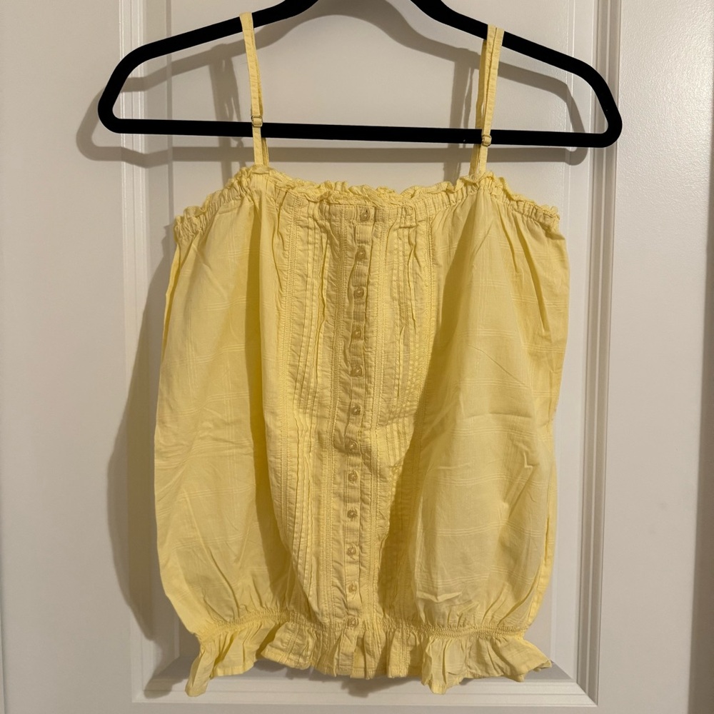Aeropostale Y2K Vintage Sleeveless Yellow Top, L